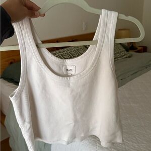 MATE the Label waffle crop tank